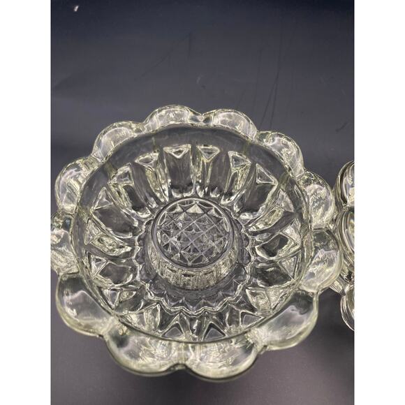 Vintage Princess House 3 in 1 Crystal Candle Holders Scalloped - Picture 3 of 7